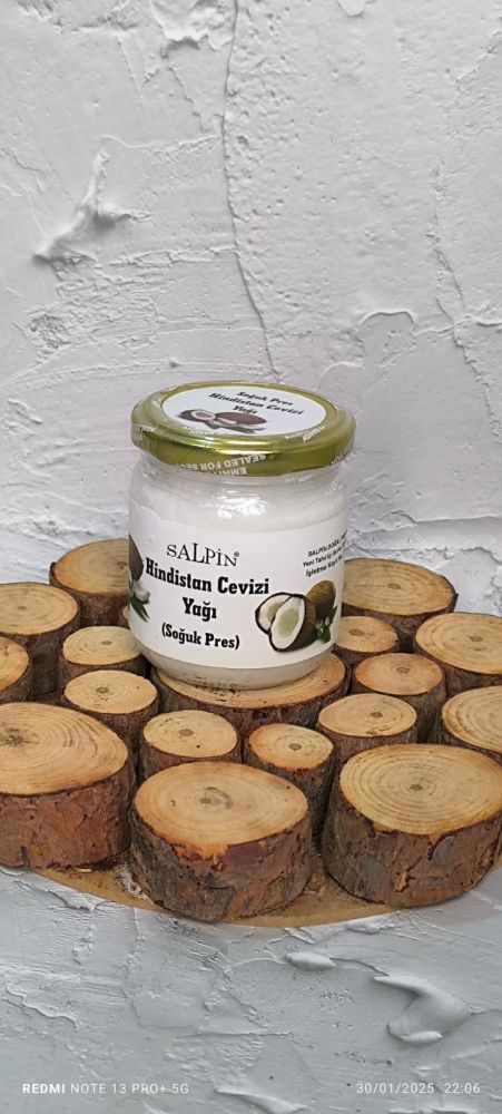 Hindistancevizi Yağı: Soğuk Sıkım (210 ml)